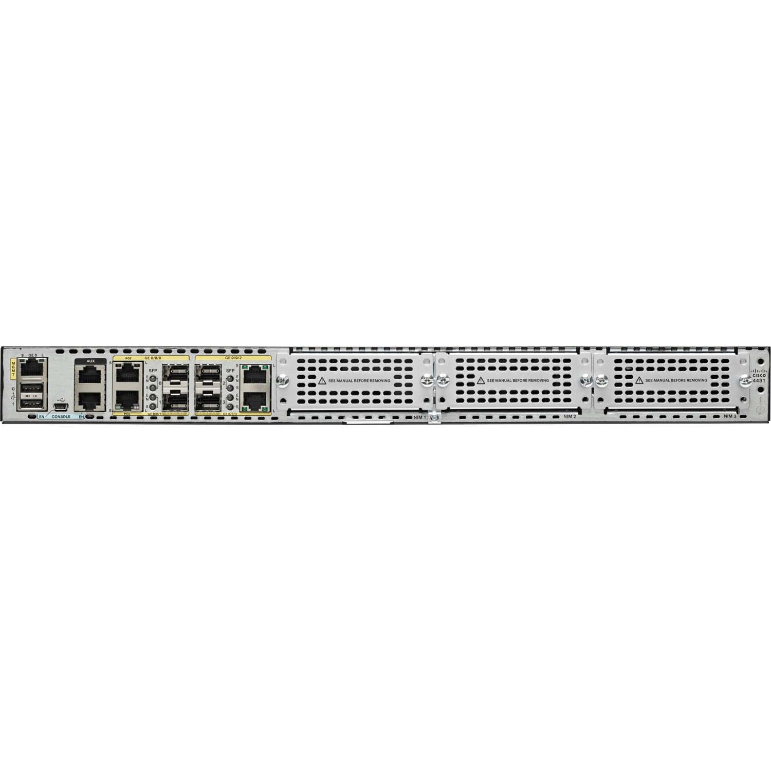CISCO - CISCOISR 4431 (4GE,3NIM,8G FLASH,4G DRAM,IPB) REMANUFACTURED