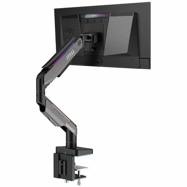 MSI Mounting Arm for Monitor, Display - Matte Black, Painted Gray - Horizontal