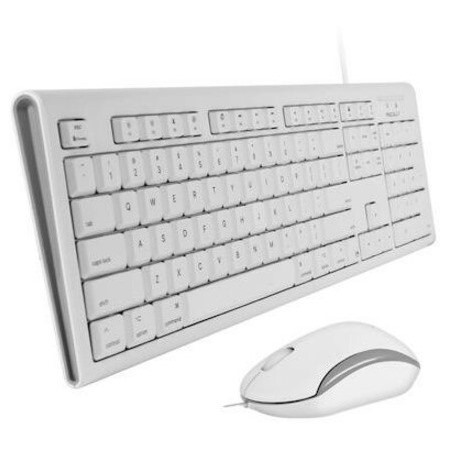 Macally Full Size USB Keyboard and Optical USB Mouse Combo For Mac