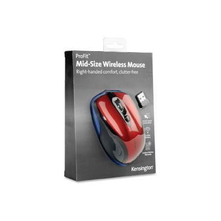 Kensington Pro Fit Mid-Size Wireless Mouse Graphite Gray