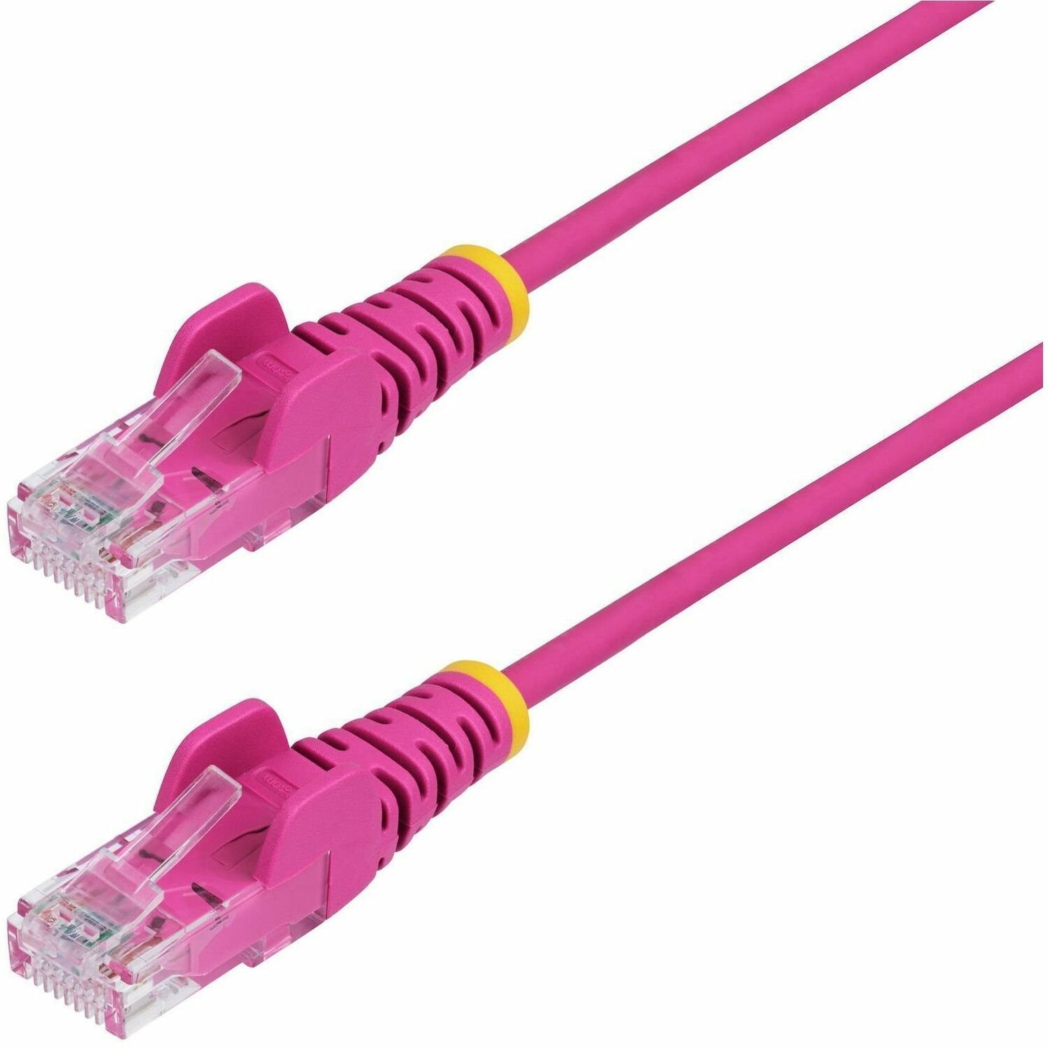 StarTech.com 1m Pink Slim CAT6 Ethernet Cable, Snagless RJ45, UTP, LSZH, 28AWG Pure Bare Copper, Slim Network Patch Cord, Fluke Tested