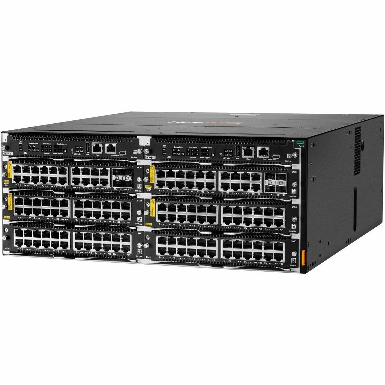 Aruba CX 5420 16 Ports Manageable Switch Chassis - Gigabit Ethernet, 2.5 Gigabit Ethernet, 10 Gigabit Ethernet - 1000Base-T, 2.5GBase-T, 10GBase-T