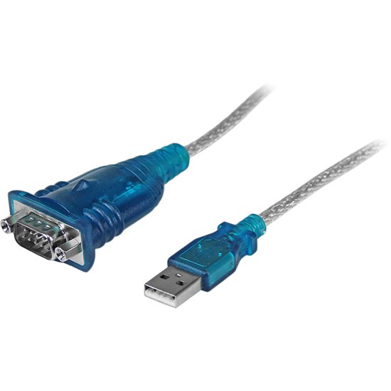 StarTech.com 17in (43cm) 1-Port USB to RS232 DB9 Serial Adapter Cable, USB to Serial Adapter Cable - M/M