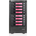 RAIDage JAGE6BT8HDRD Drive Enclosure 12Gb/s SAS, SATA/600 - Mini-SAS HD Host Interface Tower - Black, Red