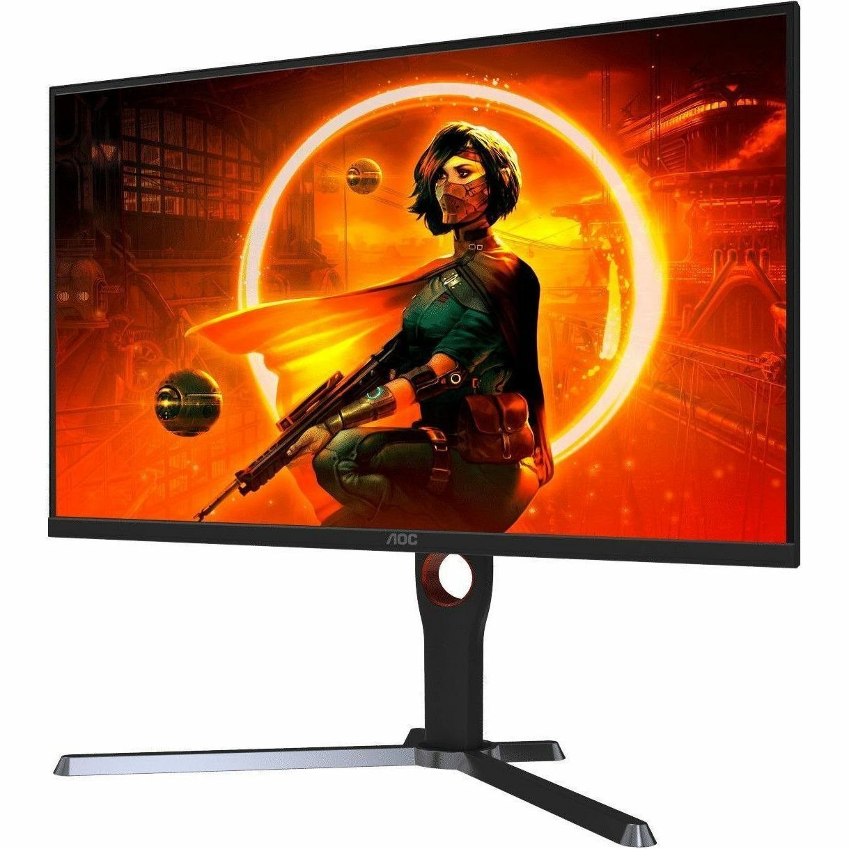 AOC Q27G3ZE 27" Class WQHD Gaming LED Monitor - Black, Red