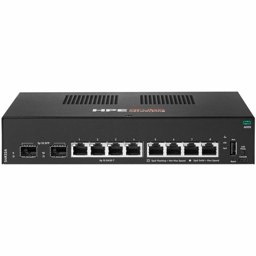 Aruba CX 6000 8 Ports Manageable Ethernet Switch - Gigabit Ethernet - 10/100/1000Base-T