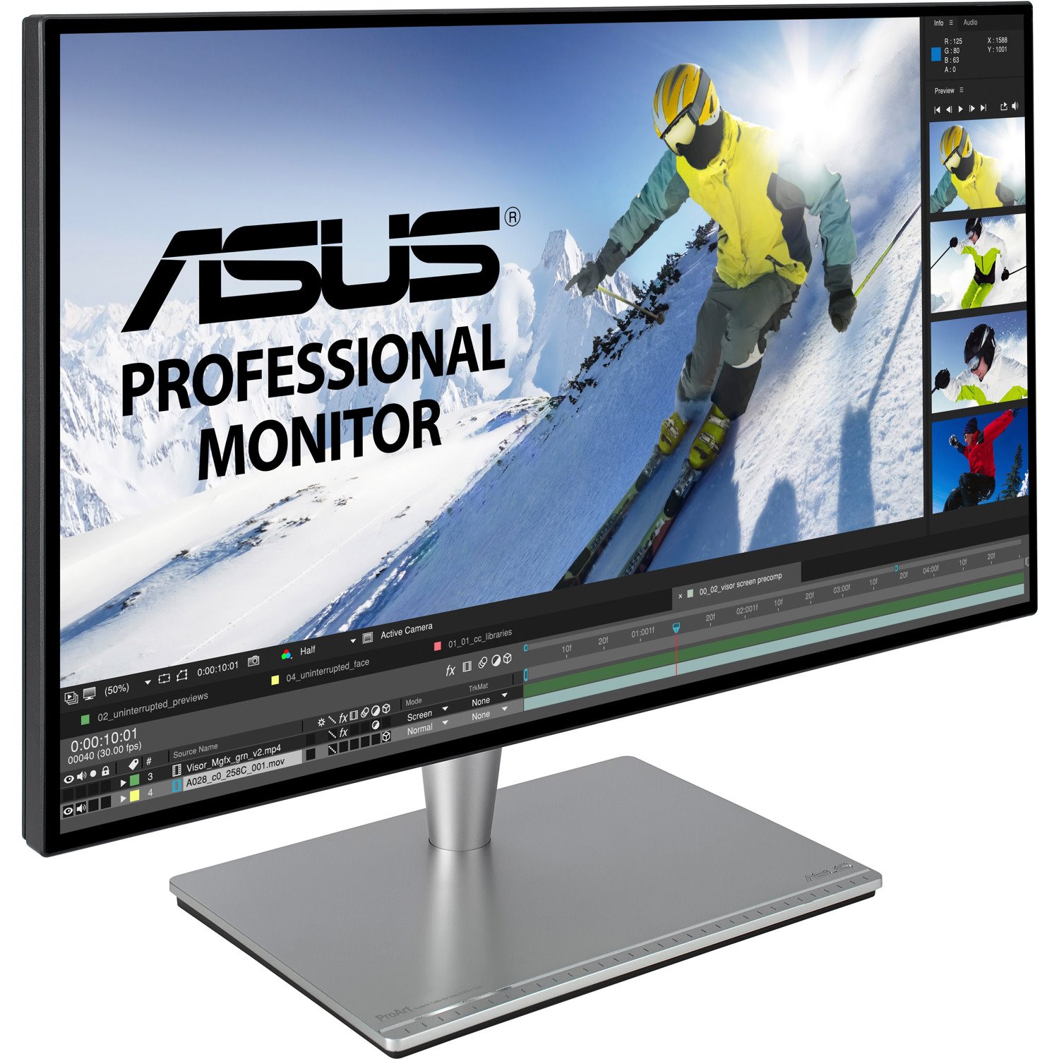 Asus ProArt PA27AC 27" Class WQHD LCD Monitor - 16:9 - Grey