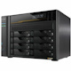 Asustor Lockerstor 8 Gen3 AS6808T 8 Bay NAS, AMD Ryzen Quad-Core 2.3 GHz, 16GB RAM ECC DDR5, 4 M.2 NVMe Slots, Dual 5GbE and Dual 10GbE Port, USB4 Type-C, Network Attached Storage (Diskless)