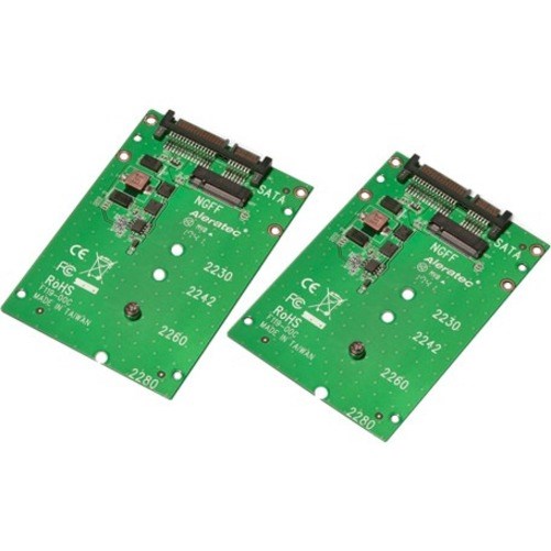 Aleratec M.2 NGFF SATA SSD to SATA Converter 2-Pack