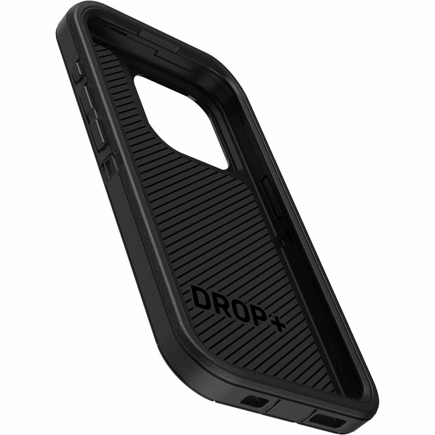 OtterBox Defender Rugged Carrying Case (Holster) Apple iPhone 15 Pro Smartphone - Black