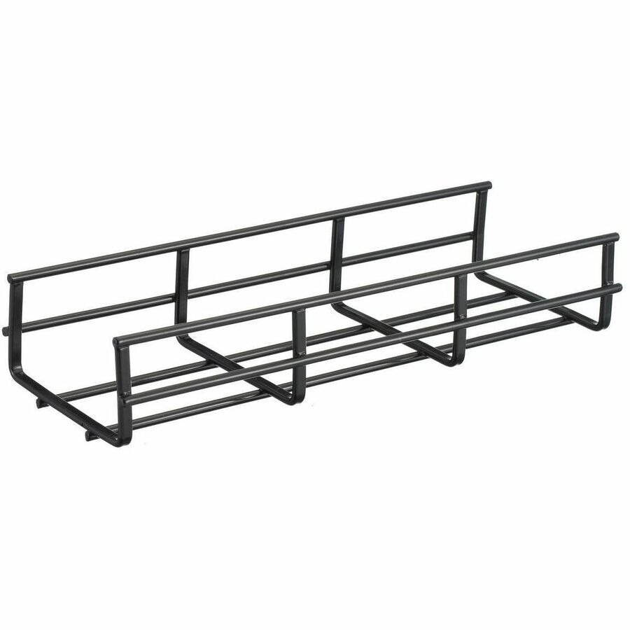 Hubbell Premise Wiring Wire Basket Tray, 2" x 4" x 118" , Flat, Black