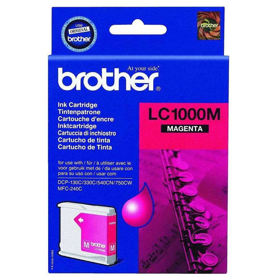 Brother LC1000M Original Inkjet Ink Cartridge - Magenta - 1 Pack