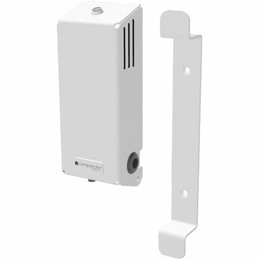 Compulocks Rolling Stand Lockable Utility Box & Cord Management Cleat White