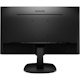 Philips 243V7QJABF 24" Class Full HD LCD Monitor - 16:9 - Textured Black