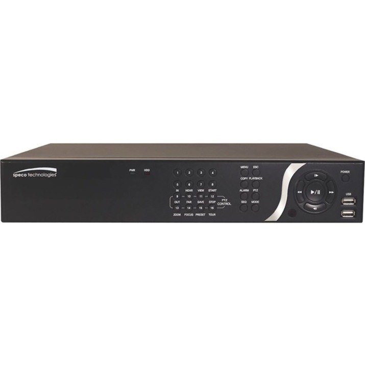 Speco 16 Channel NVR with 16 Built-In PoE+ Ports - 2 TB HDD