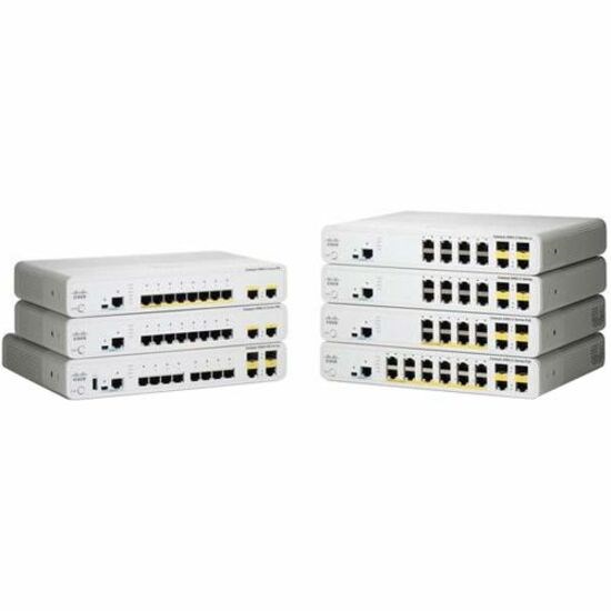 Cisco Catalyst 2960-C 2960C-8TC-S 8 Ports Manageable Ethernet Switch - 10/100Base-TX - Refurbished