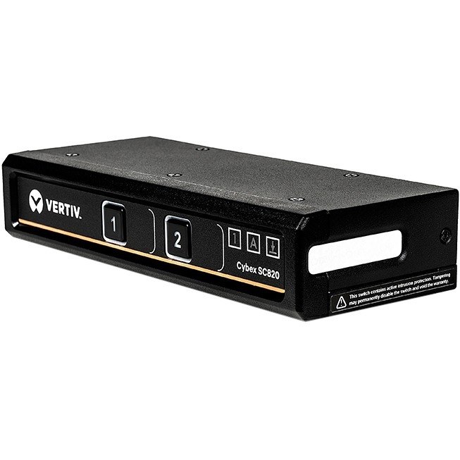 Vertiv Cybex SC820 Secure KVM | Single Head | 2 Port| Dual-link DVI-D | NIAP| 4K