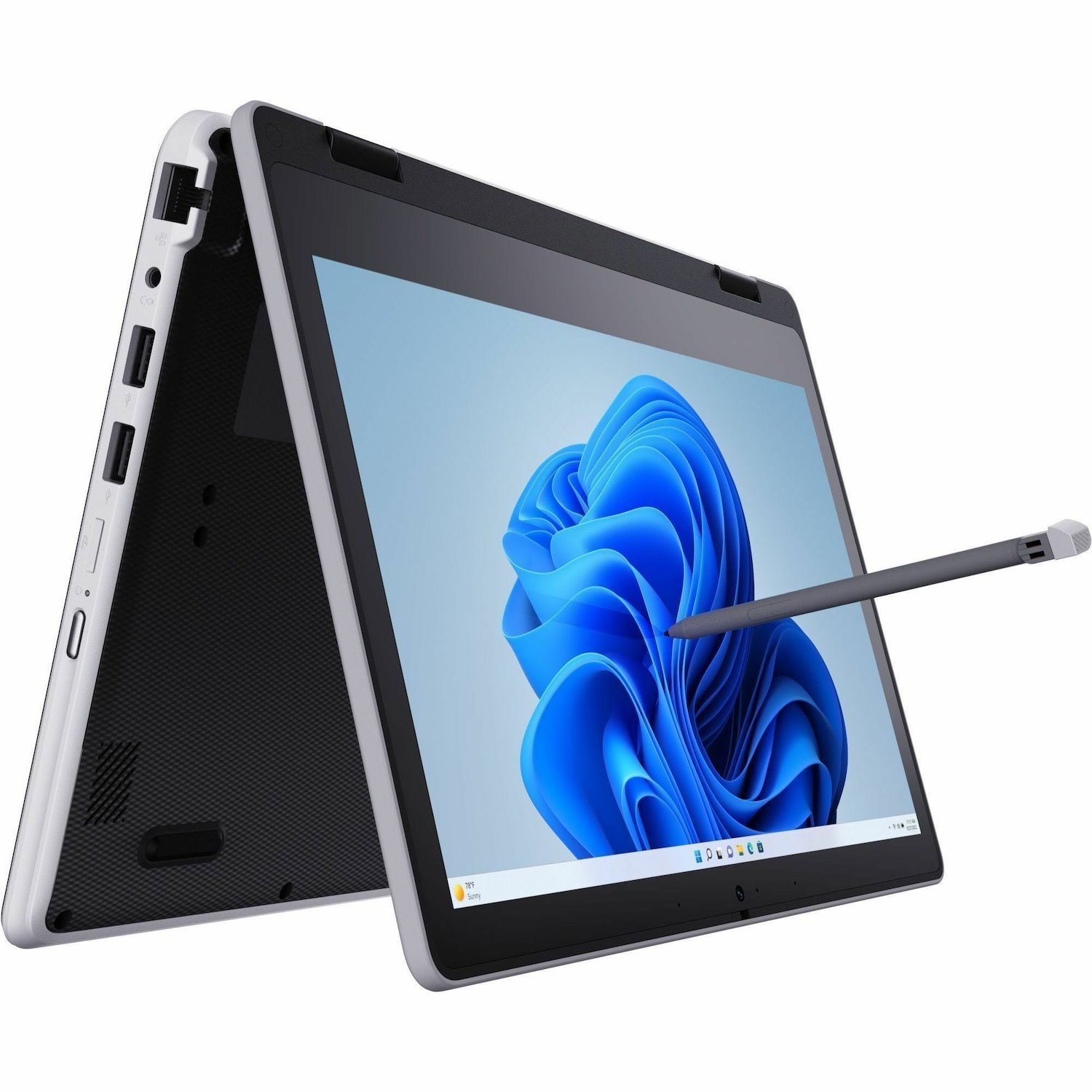 Dynabook E11W-A 11.6" Touchscreen Convertible 2 in 1 Notebook - HD - Intel N-Series N100 - 8 GB - Black