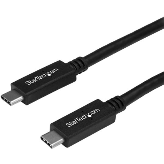 StarTech.com 6 ft (1.8m) USB C to USB C Cable, 5A 100W PD 3.0, Certified Works With Chromebook, USB-IF Certified, M/M, USB 3.0 (5Gbps)