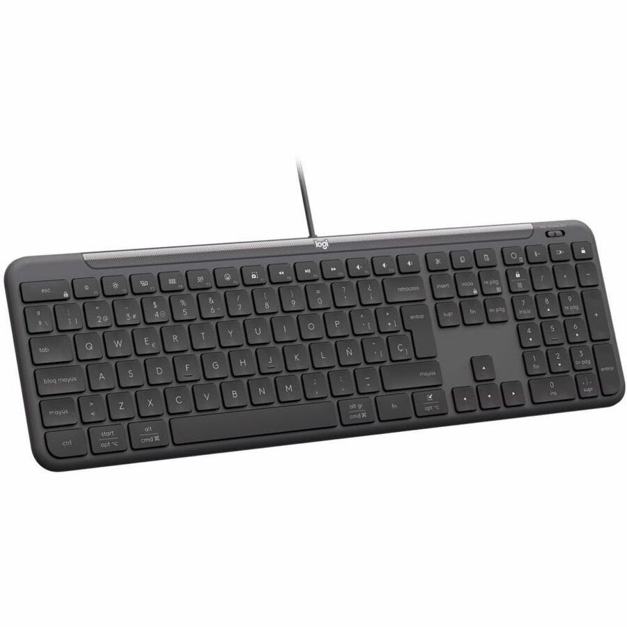 Logitech Signature Slim K620 Toetsenbord - Full-size - Kabel Verbinding - USB Type C Interface - Italiaans - QWERTY indeling - Grafiet