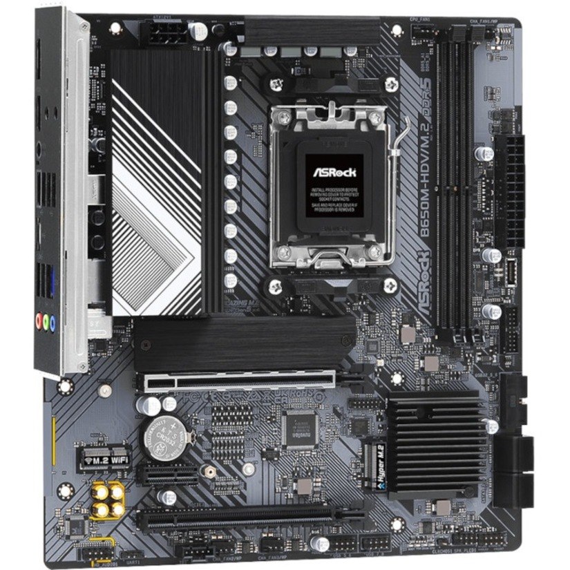ASRock B650M-HDV/M.2 Gaming Desktop Motherboard - AMD B650 Chipset - Socket AM5 - Micro ATX