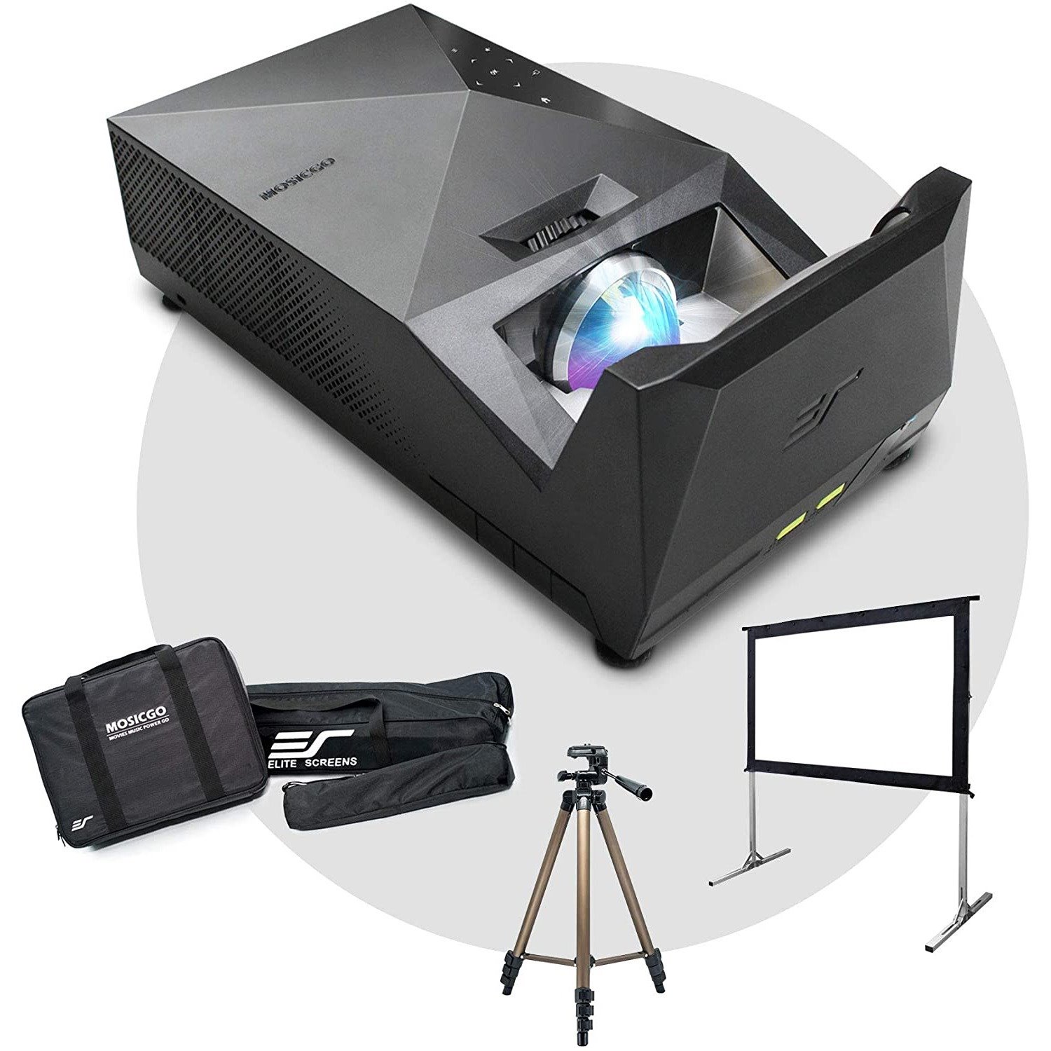 EliteProjector MosicGO Sport MGS-OM75 Ultra Short Throw DLP Projector - 16:9 - Portable - Black