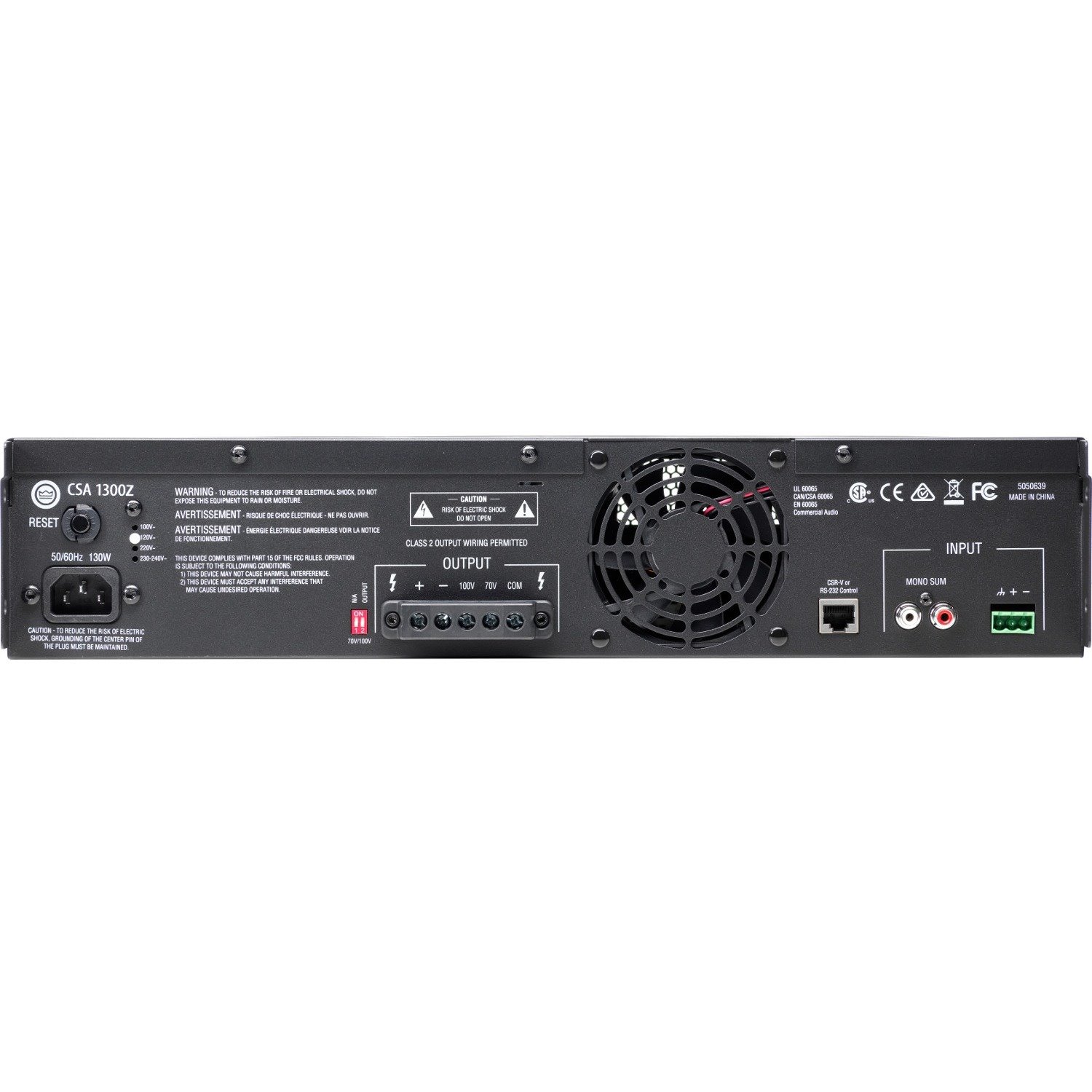 JBL Commercial Commercial 1300Z Amplifier - 300 W RMS - 1 Channel