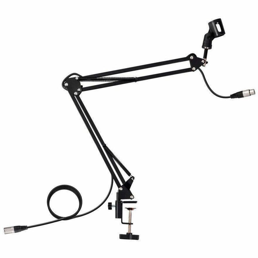 Monoprice Stage Right BY Monoprice Suspension Boom Scissor Broadcast Mic Stand With Integr