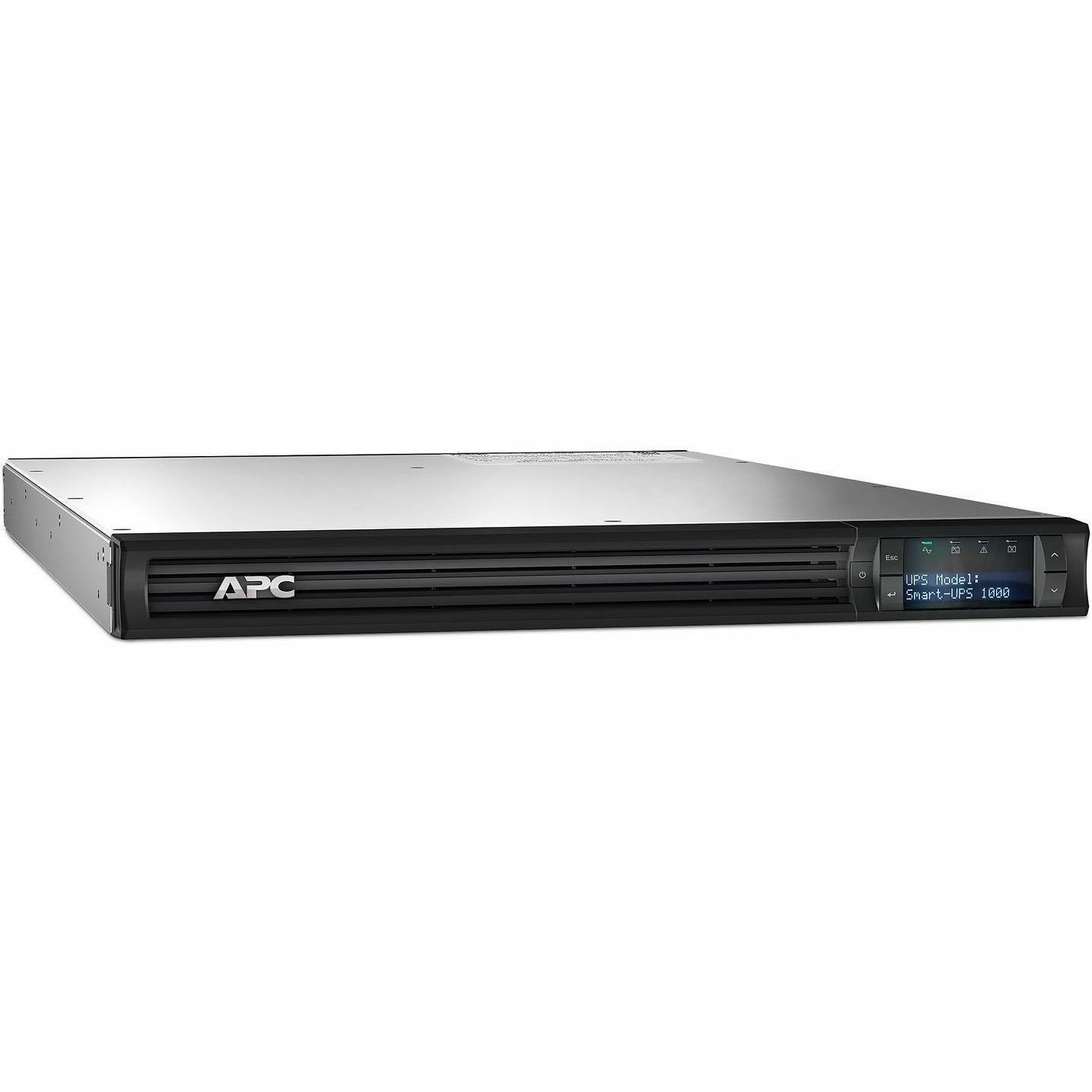 APC Smart-UPS, Line Interactive, 750 VA, LCD, Rackmount 1U, 120V, 4x NEMA 5-15R outlet, USB, AVR, Short Depth