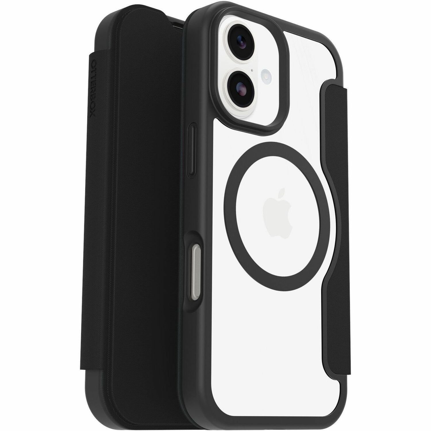 OtterBox React Carrying Case (Folio) Apple iPhone 17 Smartphone - Black Crystal (Clear/Black)
