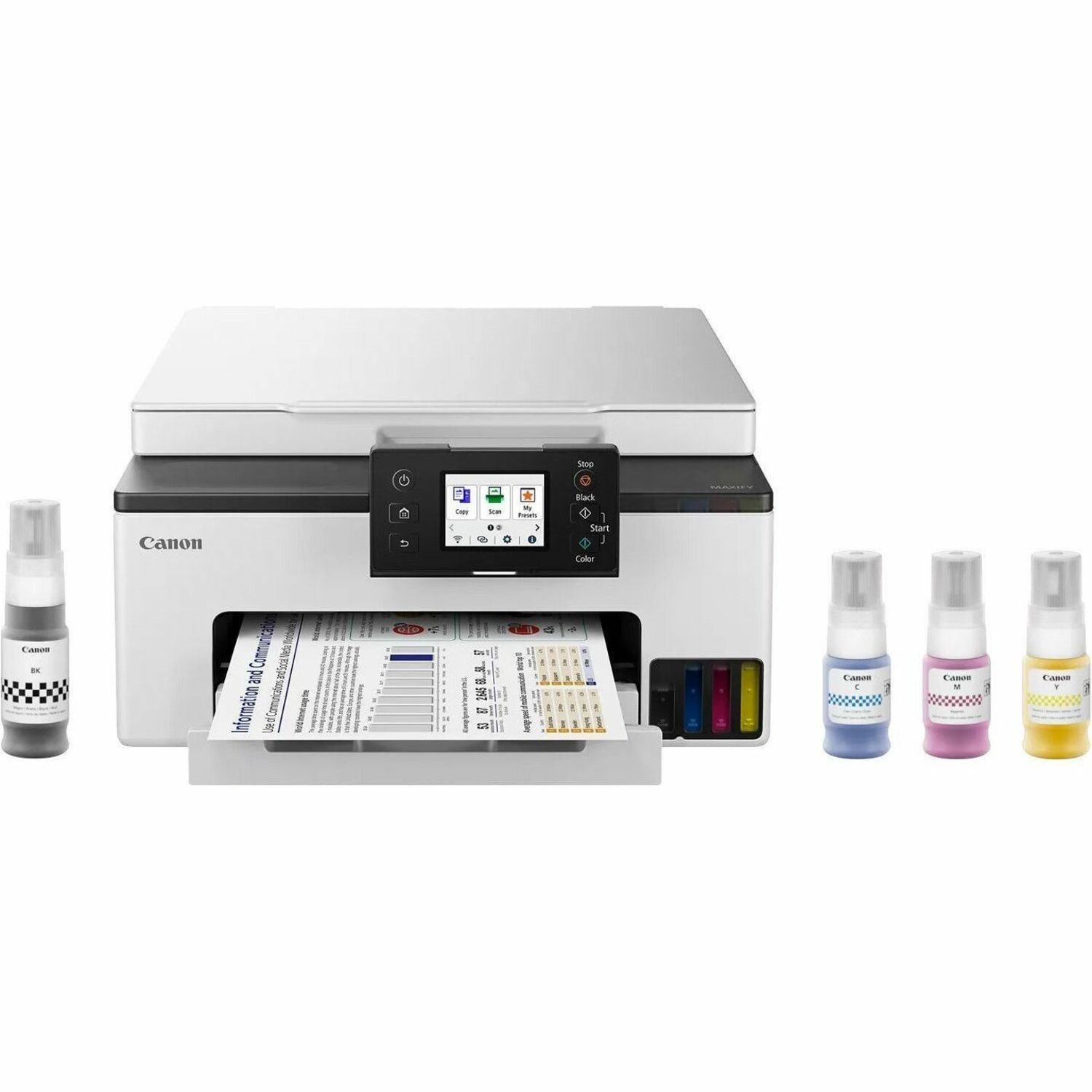 Canon MAXIFY GX1020 Wired & Wireless MegaTank Laser Multifunction Printer - Color