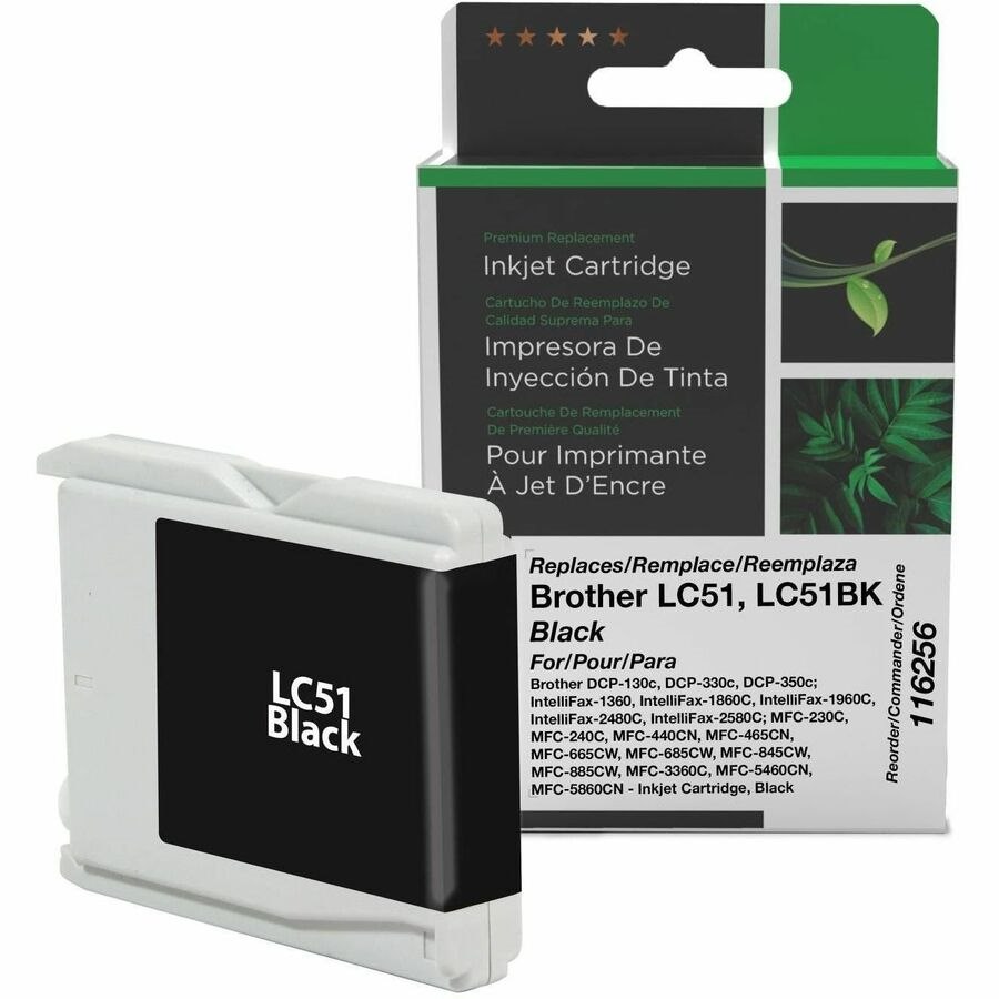 Clover Imaging Remanufactured Black Ink Cartridge for Brother LC51