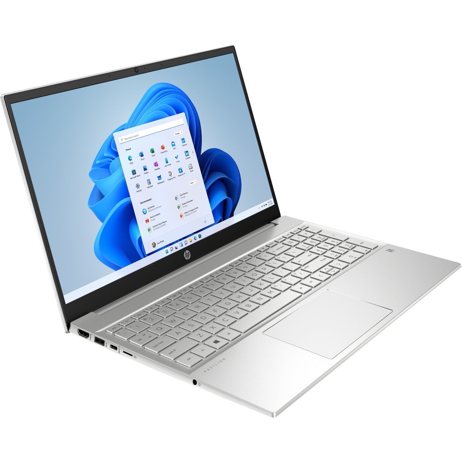 HP Pavilion 39.6 cm (15.6") Touchscreen Notebook - Full HD - AMD Ryzen 5 5625U - 8 GB - 256 GB SSD - Natural Silver