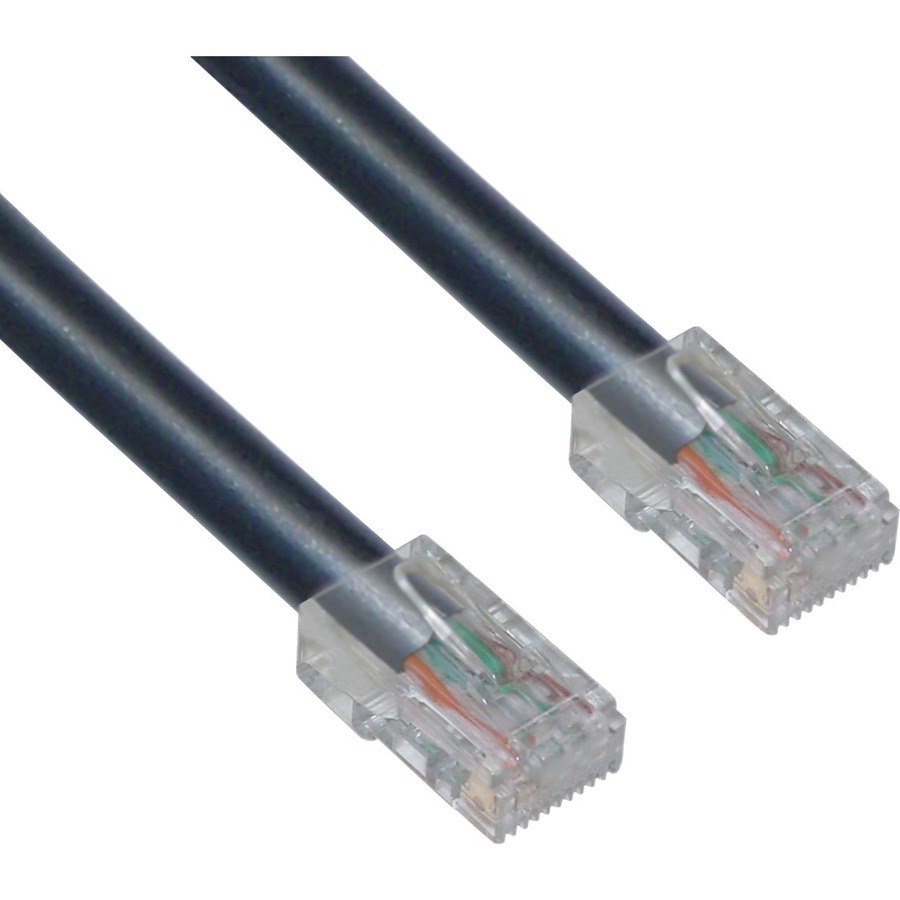 3ft Cat6 Black Ethernet Patch Cable, Bootless