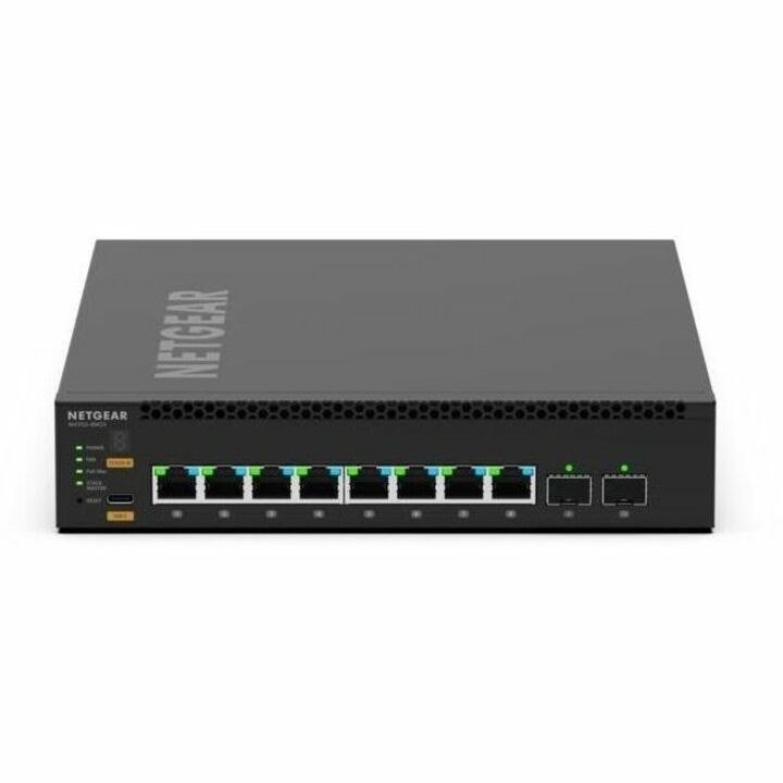 Netgear AV Line M4350 M4350-8M2V 8 Ports Manageable Ethernet Switch - 2.5 Gigabit Ethernet, 25 Gigabit Ethernet - 2.5GBase-T, 25GBase-X, 1000Base-T, 10GBase-X