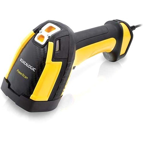 Datalogic PowerScan PM9600-SR Industrial, Warehouse, Logistics, Inventory Handheld Barcode Scanner - Wireless Connectivity - Black, Yellow