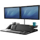 Fellowes Lotus™ DX Sit-Stand Workstation - Black