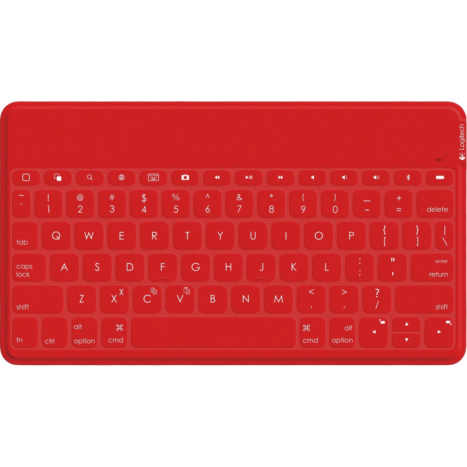 Logitech Keys-To-Go Keyboard - Wireless Connectivity - Spanish - Red