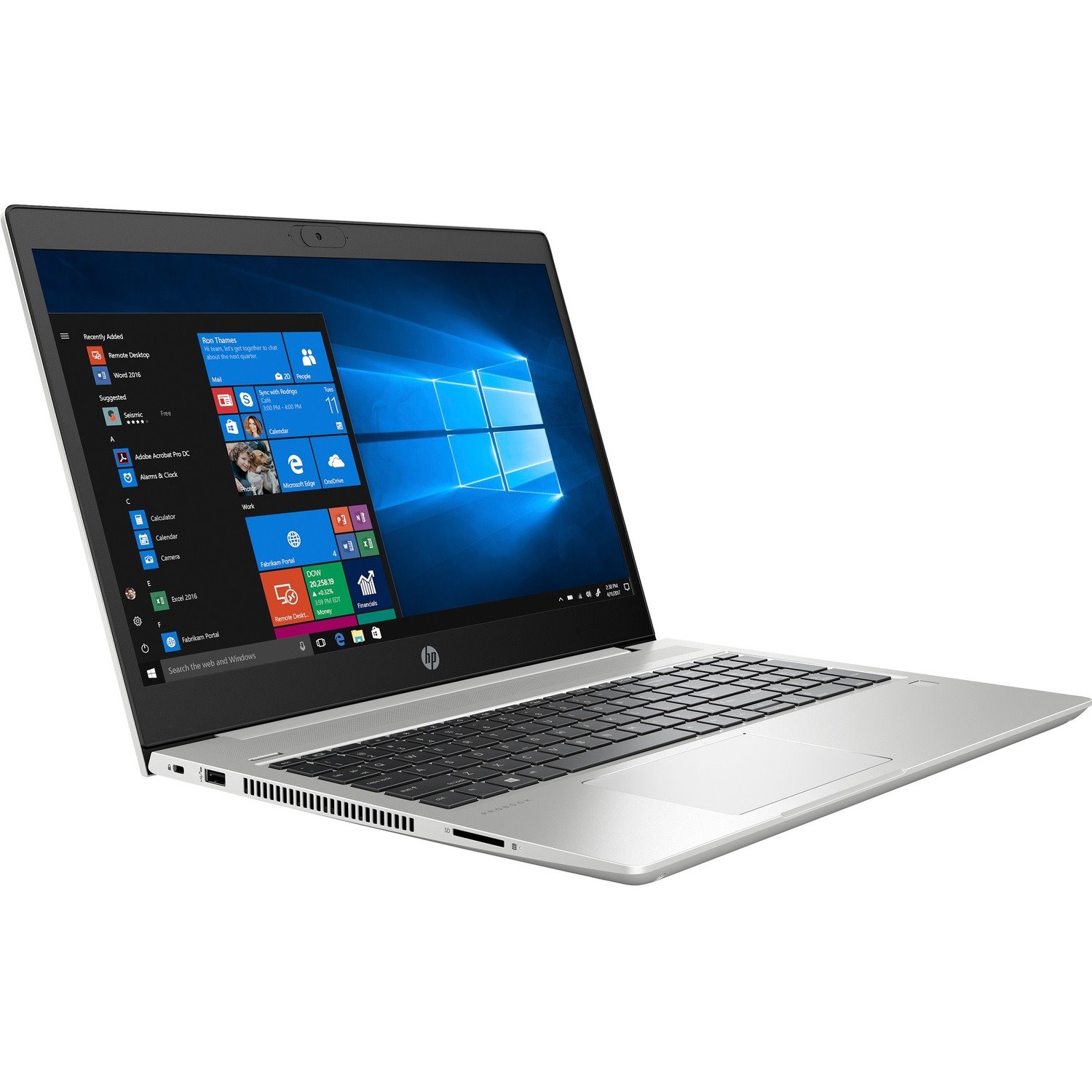 HP ProBook 450 G7 LTE 15.6" Notebook - 1920 x 1080 - Intel Core i5 10th Gen i5-10210U Quad-core (4 Core) 1.60 GHz - 8 GB Total RAM - 256 GB SSD