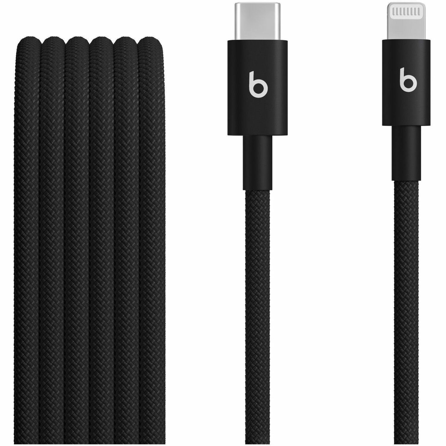 Beats by Dr. Dre USB-C to Lightning Woven Cable (1.5 m / 5 ft.) - Bolt Black