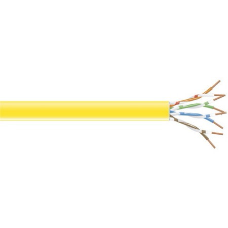 Black Box CAT6 250-MHz Solid Bulk Cable UTP CMP Plenum YL 1000FT Pull-Box