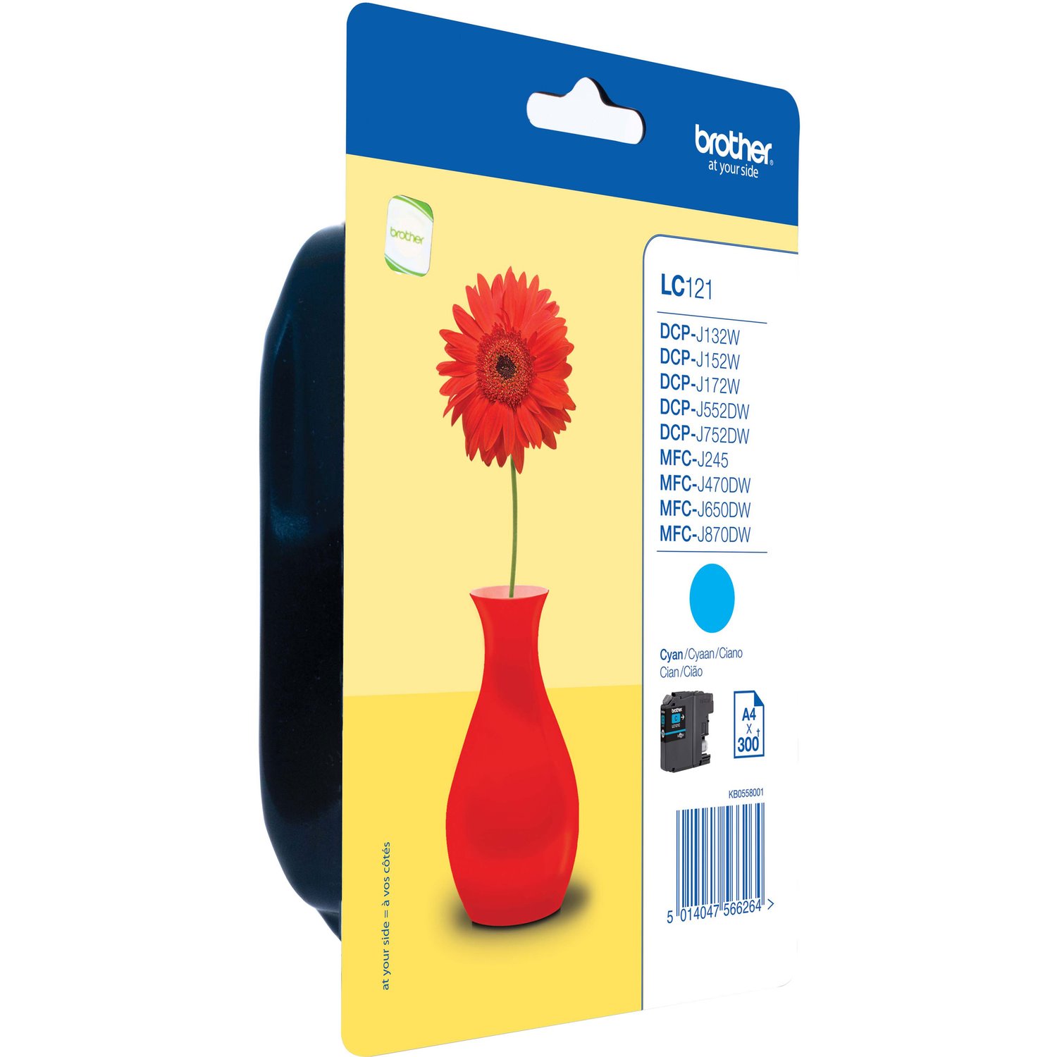 Brother LC121C Original Inkjet Ink Cartridge - Cyan - 1 Pack