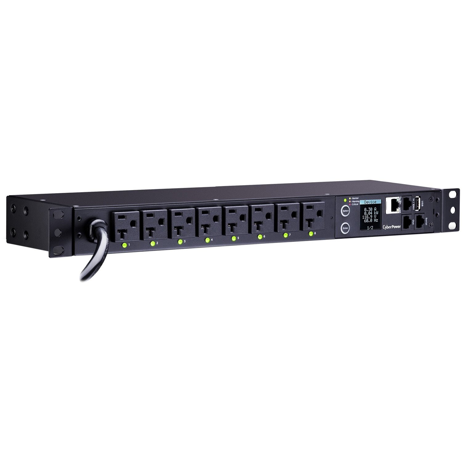 CyberPower PDU41002 Single Phase 100 - 120 VAC 20A Switched PDU