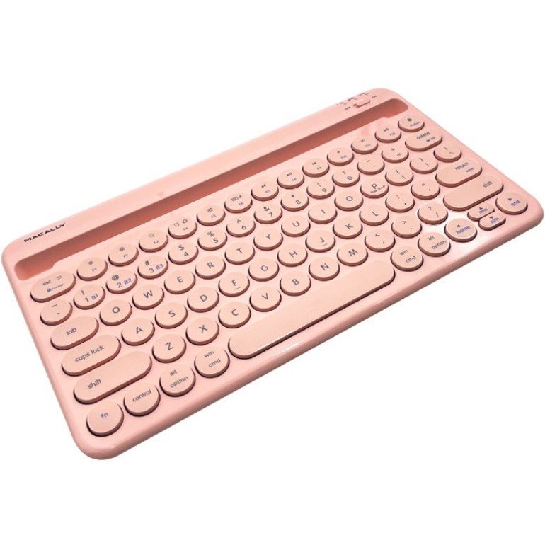 Macally Rechargeable iPad Bluetooth Compact Keyboard Quick Switch 3 Devices