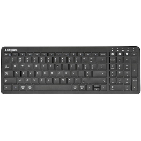 Targus Midsize Multi-Device Bluetooth Antimicrobial Keyboard, Black