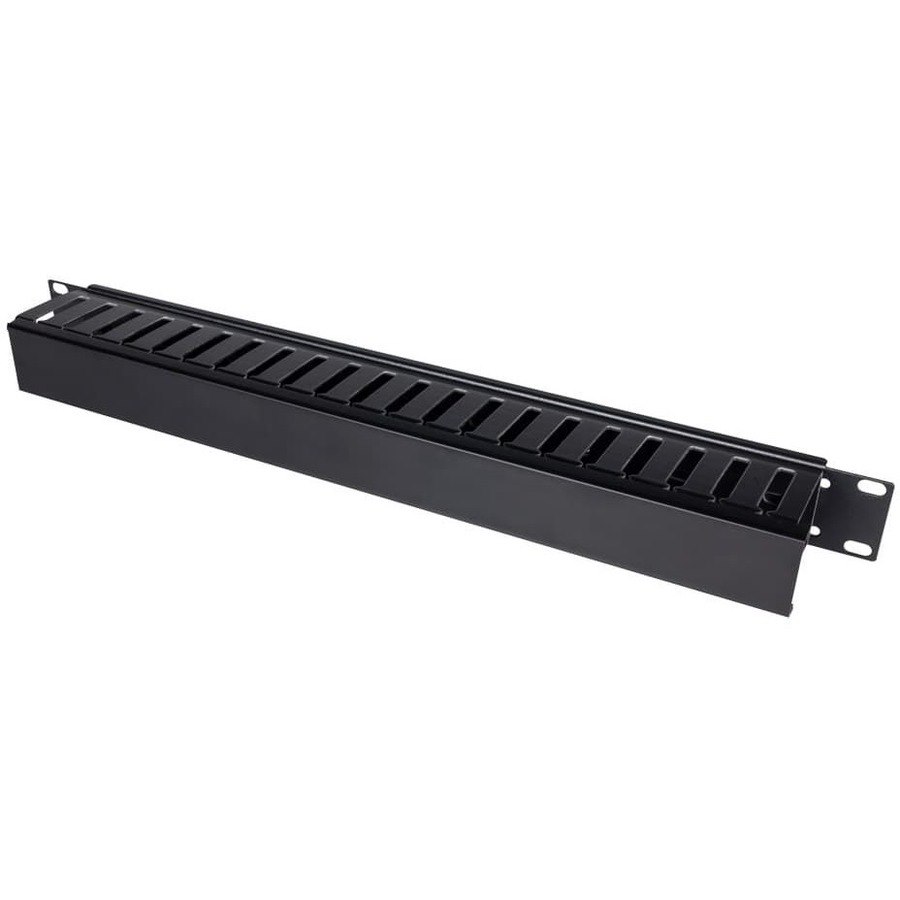 Rack Solutions 1U Horizontal Plastic Cable Duct With Cover (2.5in Deep)
