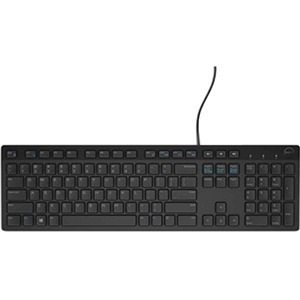 Dell Multimedia Keyboard (US English) - KB216 - Black; Retail Packaging