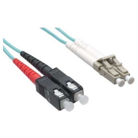 Axiom LC/SC Multimode Duplex OM4 50/125 Fiber Optic Cable 5m - TAA Compliant