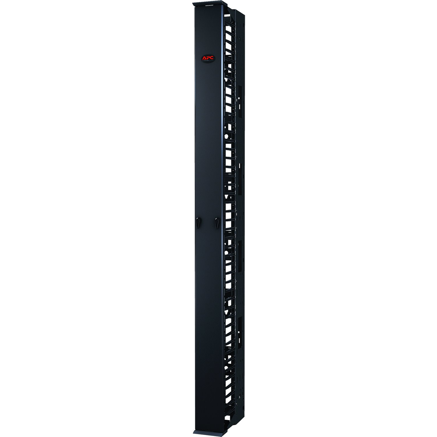 Performance,Vertical Cable Manager for 2 & 4 Post Racks, 84"H x 6"W, Single-Sided with Door