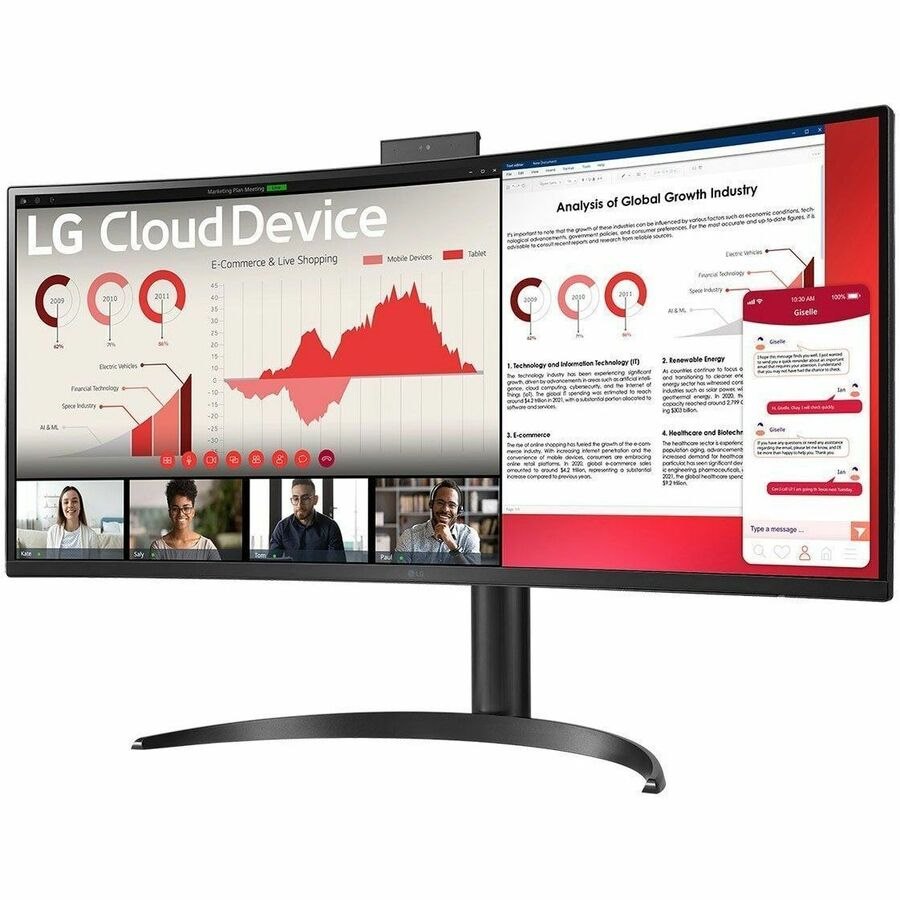 LG 34CR651W-BP All-in-One Thin Client Pentium N6005 Quad-core (4 Core) 2 GHz - Textured Black